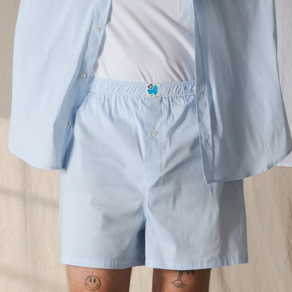 Women G01 Merci - Boxer Jude - Carreaux Bleu