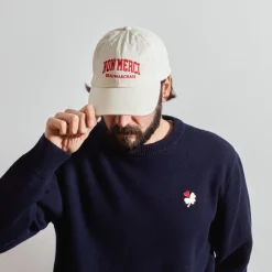 Women M05 Merci - Casquette College Non Merci - Rouge