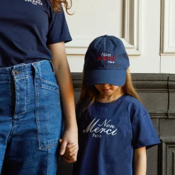 Women Merci - Casquette Enfant Non "Rive Droite" - Bleu Marine