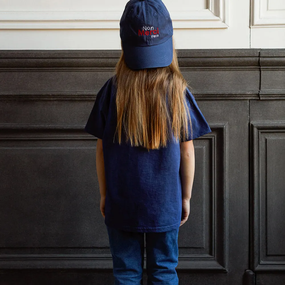 Women Merci - Casquette Enfant Non "Rive Droite" - Bleu Marine