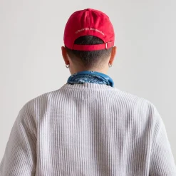 Women M05 Merci - Casquette Miroir - Rouge & Ecru