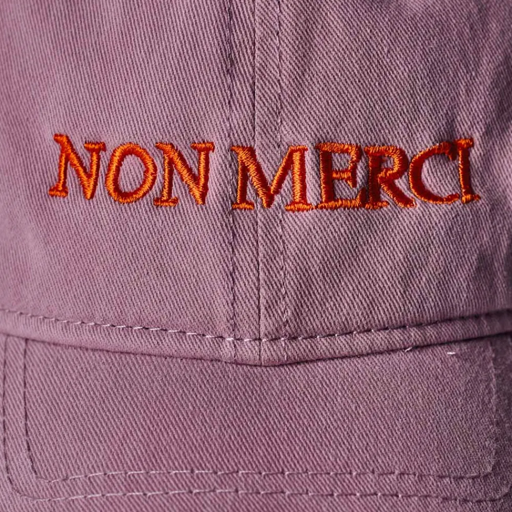 Women M05 Merci - Casquette Non Merci - Lila & Orange