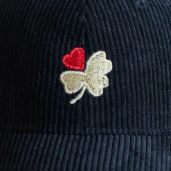 Women M05 Merci - Casquette Trèfle en velours - Noir