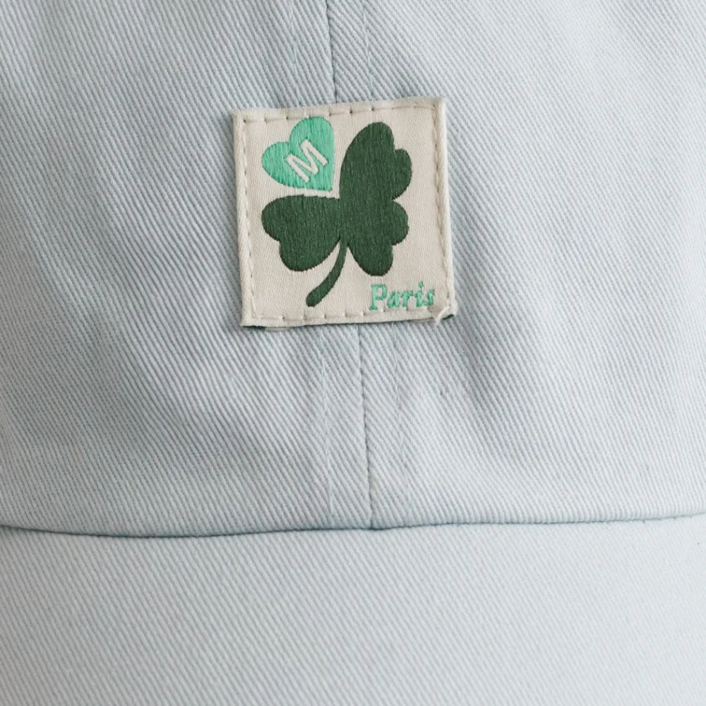 Women M05 Merci - Casquette Trèfle Patch - Bleu Ciel
