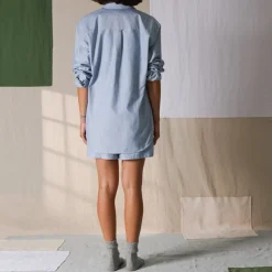 Women G01 Merci - Chemise Basile - Bleu