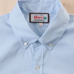 Women G01 Merci - Chemise Basile - Carreaux Bleu