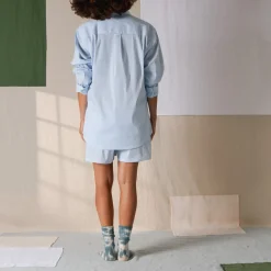 Women G01 Merci - Chemise Basile - Carreaux Bleu