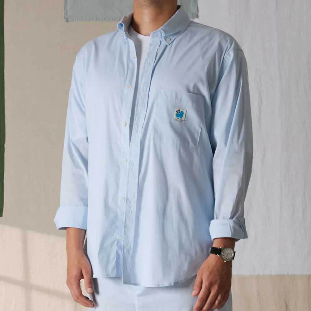 Women G01 Merci - Chemise Basile - Carreaux Bleu