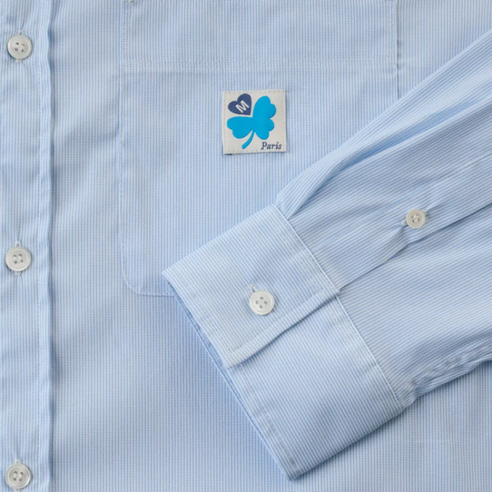 Women G01 Merci - Chemise Basile - Carreaux Bleu