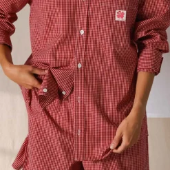 Women G01 Merci - Chemise Basile - Carreaux Rouge