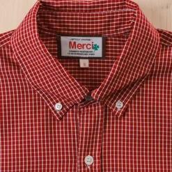 Women G01 Merci - Chemise Basile - Carreaux Rouge