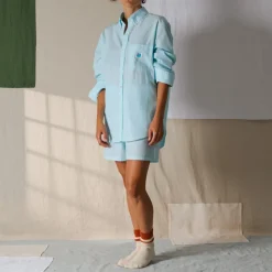 Women G01 Merci - Chemise Basile - Turquoise