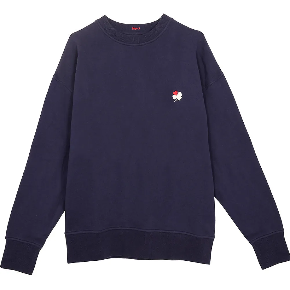 MJ01 Merci - Crewneck Charles - Bleu