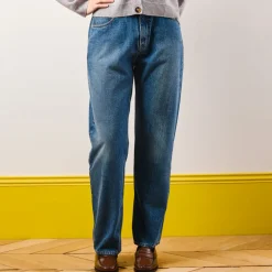 Women KE01 Merci - Jeans Droit Trèfle - Stonewash