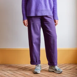 Women MERCI - Pantalon en coton - Améthyste