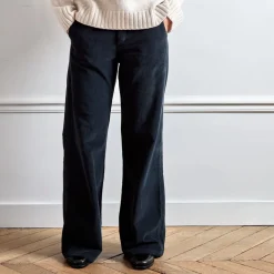 Women J01 Merci - Pantalon en velours Dalida - Noir