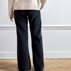 Women J01 Merci - Pantalon en velours Dalida - Noir