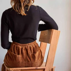 Women MERCI - Pantalon en velours côtelé - Camel