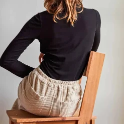 Women MERCI - Pantalon en velours côtelé - Écru