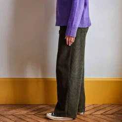 Women MERCI - Pantalon en velours côtelé - Kaki