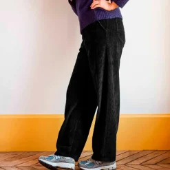 Women MERCI - Pantalon en velours côtelé - Noir
