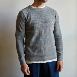 MERCI - Pull en laine - Gris