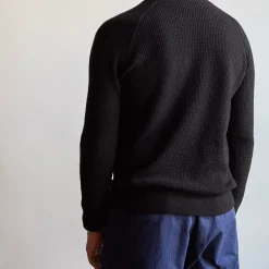 MERCI - Pull en laine - Noir Charbon