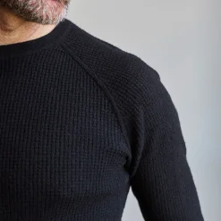 MERCI - Pull en laine - Noir Charbon