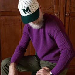 MERCI - Pull en laine - Violet