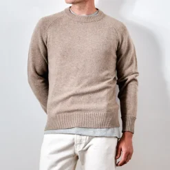 MERCI - Pull Sweat Man en cachemire - Sable
