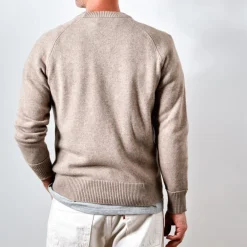 MERCI - Pull Sweat Man en cachemire - Sable