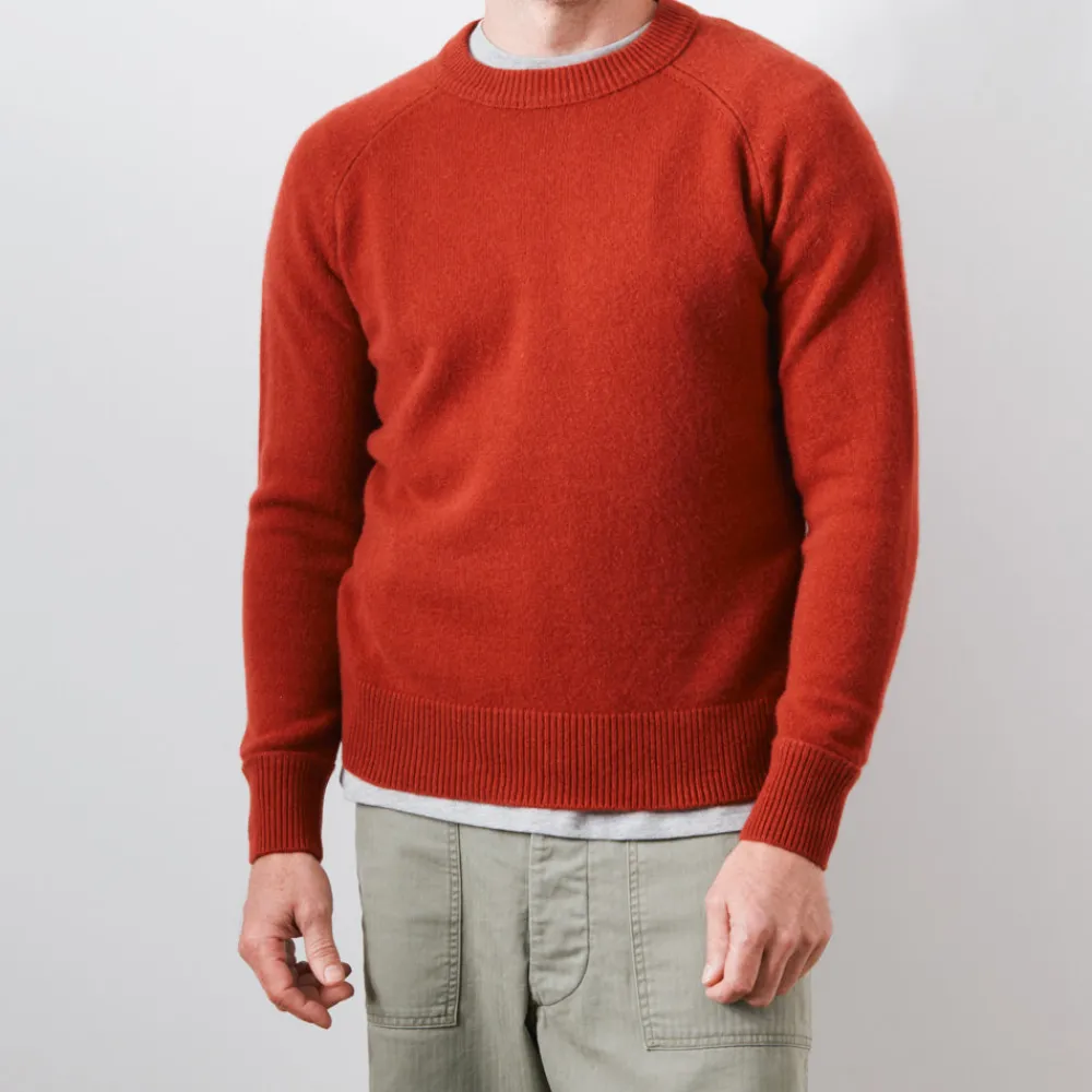 MERCI - Pull Sweat Man en cachemire - Rouille