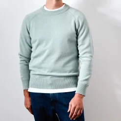 MERCI - Pull Sweat Man en cachemire - Vert