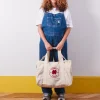 2102 VJ SOURCING Merci - Sac Weekender 2 en canvas - Naturel