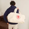 2102 VJ SOURCING Merci - Sac Weekender en canvas - Naturel