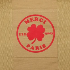 2103 VJ SOURCING Merci - Sac Weekender en canvas - Beige