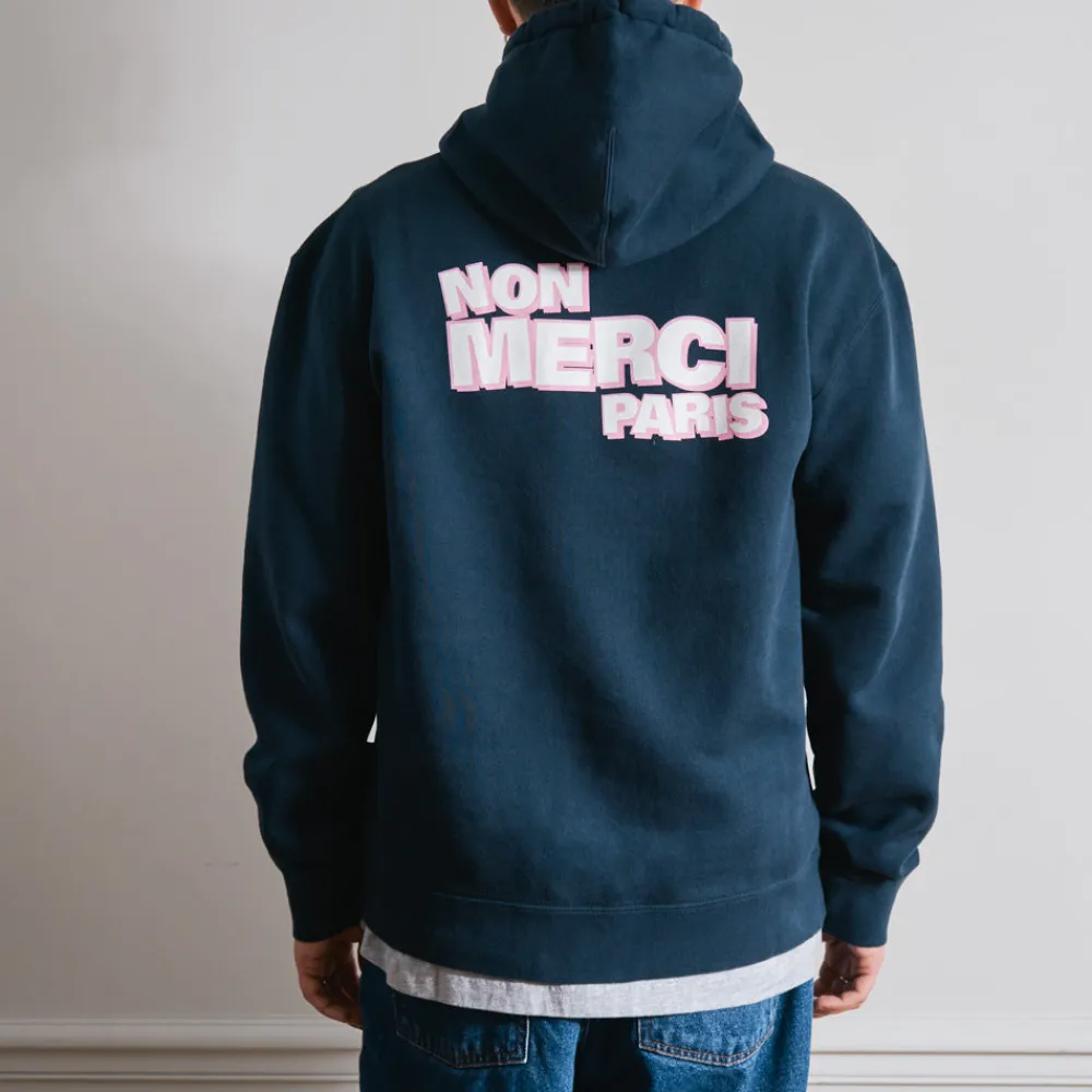 Women BS01 Merci - Sweat Non Merci - Marine