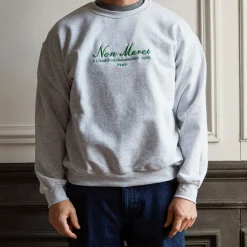 Women Merci - Sweat unisexe Non "Rive Gauche" - Gris
