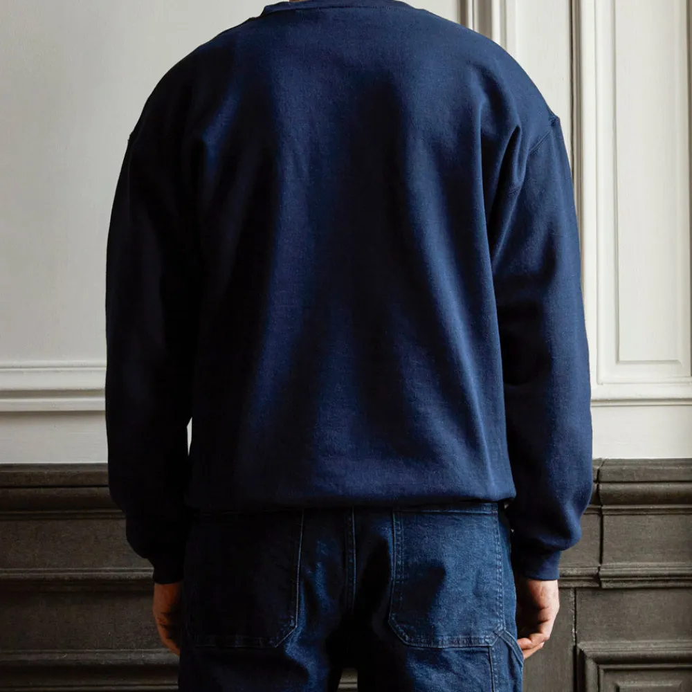 Women Merci - Sweat unisexe Non "Rive Gauche" - Bleu Marine