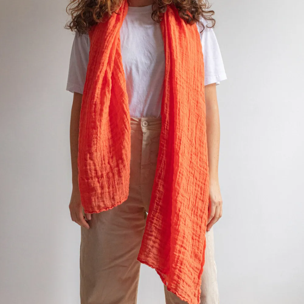 Women J01 Merci - Étole Légère - Orange