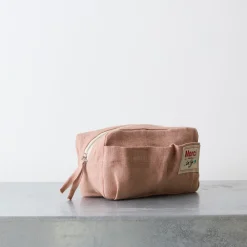 200 LINTEX Merci - Trousse en lin lavé - Rose d'Argile