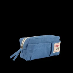 200 LINTEX Merci - Trousse en lin lavé - Bleu Paros