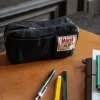 200 LINTEX Merci - Trousse en lin lavé - Bleu Encre