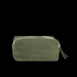 200 LINTEX Merci - Trousse en lin lavé - Vert Anduze