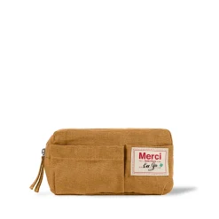 200 LINTEX Merci - Trousse en lin lavé - Jaune Asahi