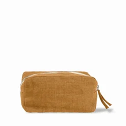 200 LINTEX Merci - Trousse en lin lavé - Jaune Asahi