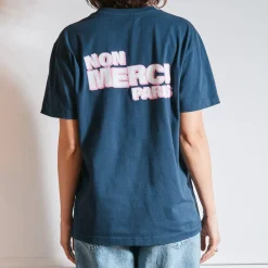 Women BS01 Merci - T-Shirt Non Merci - Marine