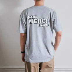 Women BS01 Merci - T-Shirt Non Merci - Gris