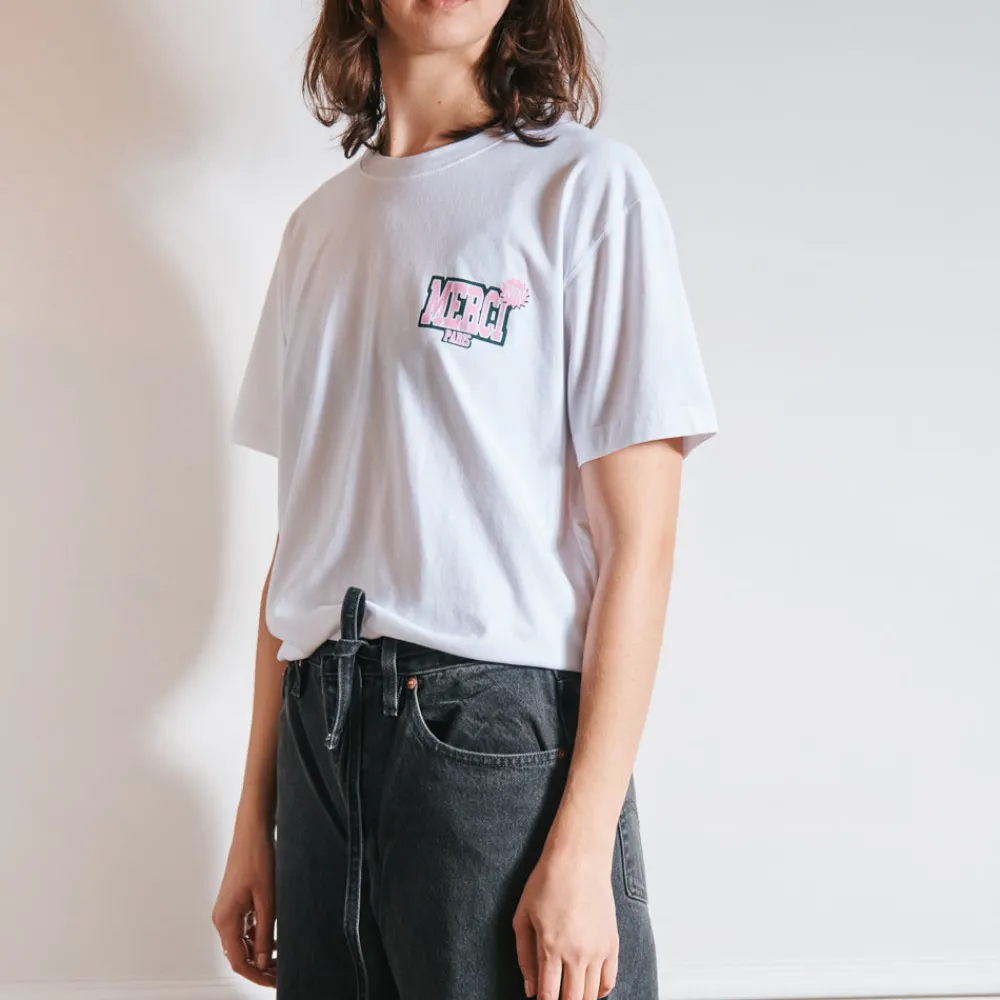 Women BS01 Merci - T-Shirt Non Merci College - Blanc