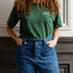 Women Merci - T-Shirt unisexe Non "Rive Gauche" - Vert